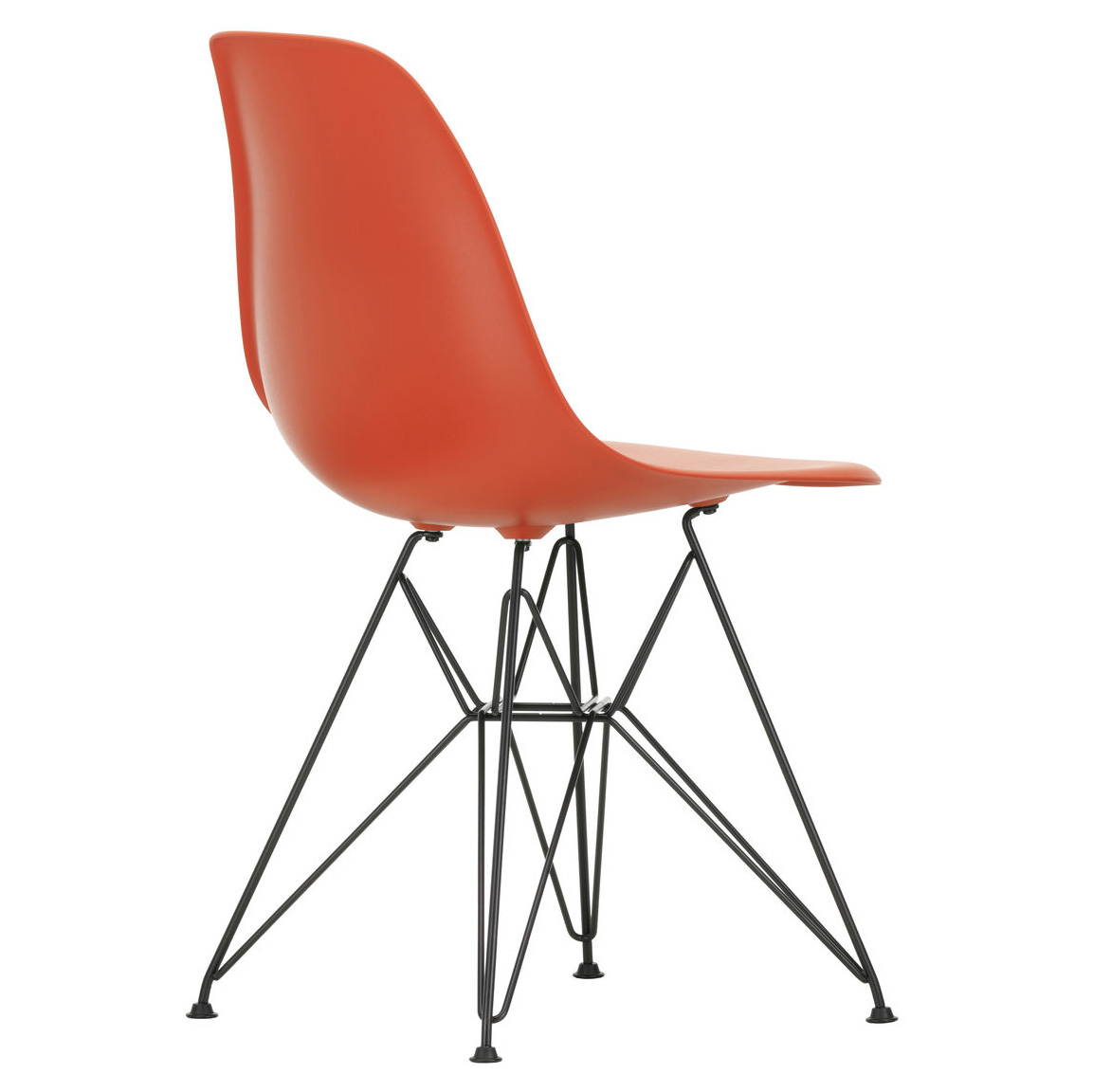 Eetkamerstoel DSR Poppy red RE zwart