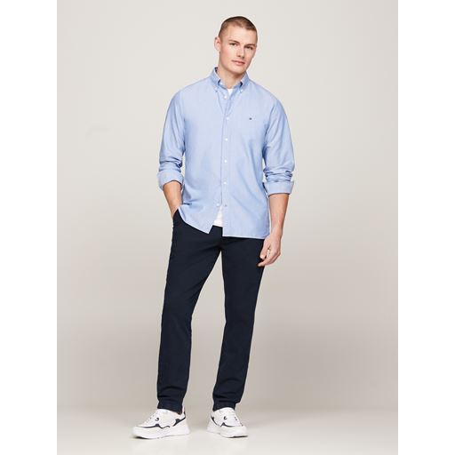 Tommy Hilfiger Soild Heritage Oxford Skjorte, Shirt Blue, 3XL