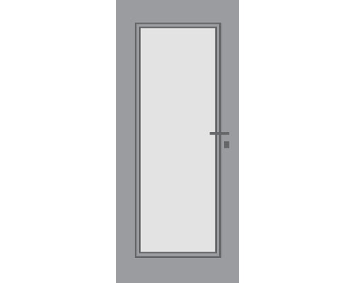 Pertura binnendeur Mila 01 gelakt edelgrijs 86x198,5 cm links met lichtuitsparing HL (zonder glas)