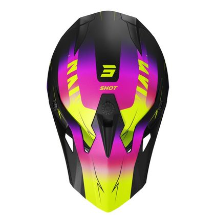 Casque cross Shot PULSE - X-TREM 2025 - Bleu / Jaune