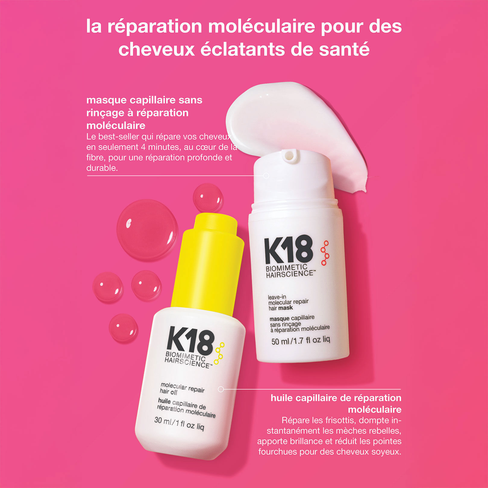 Routine cheveux détoxifiés + réparés