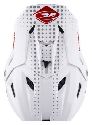 Casque Intégral Kenny Decade Graphic Lunis Blanc / Rouge