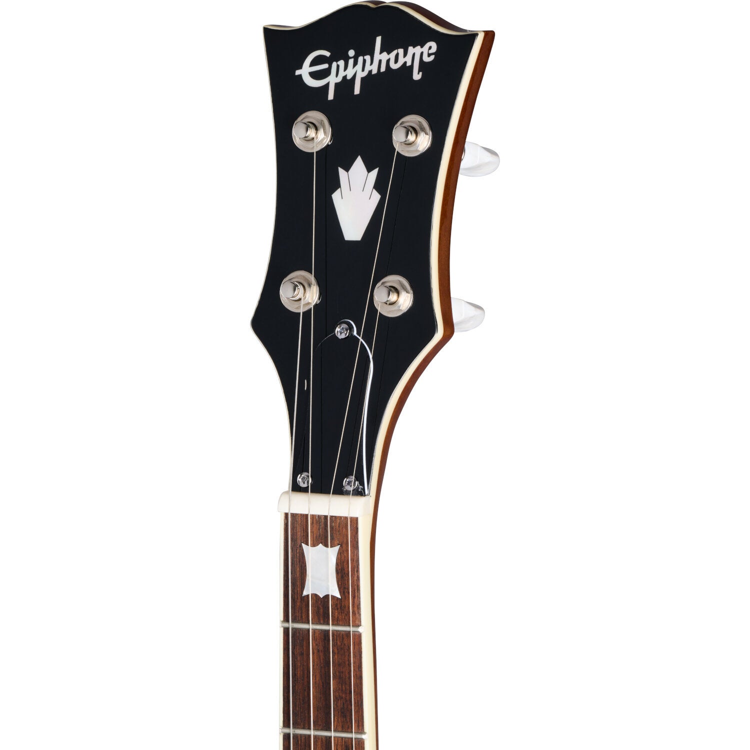 Epiphone Mastertone Bowtie Open Back Banjo Natural 5-snarige banjo met premium gigbag