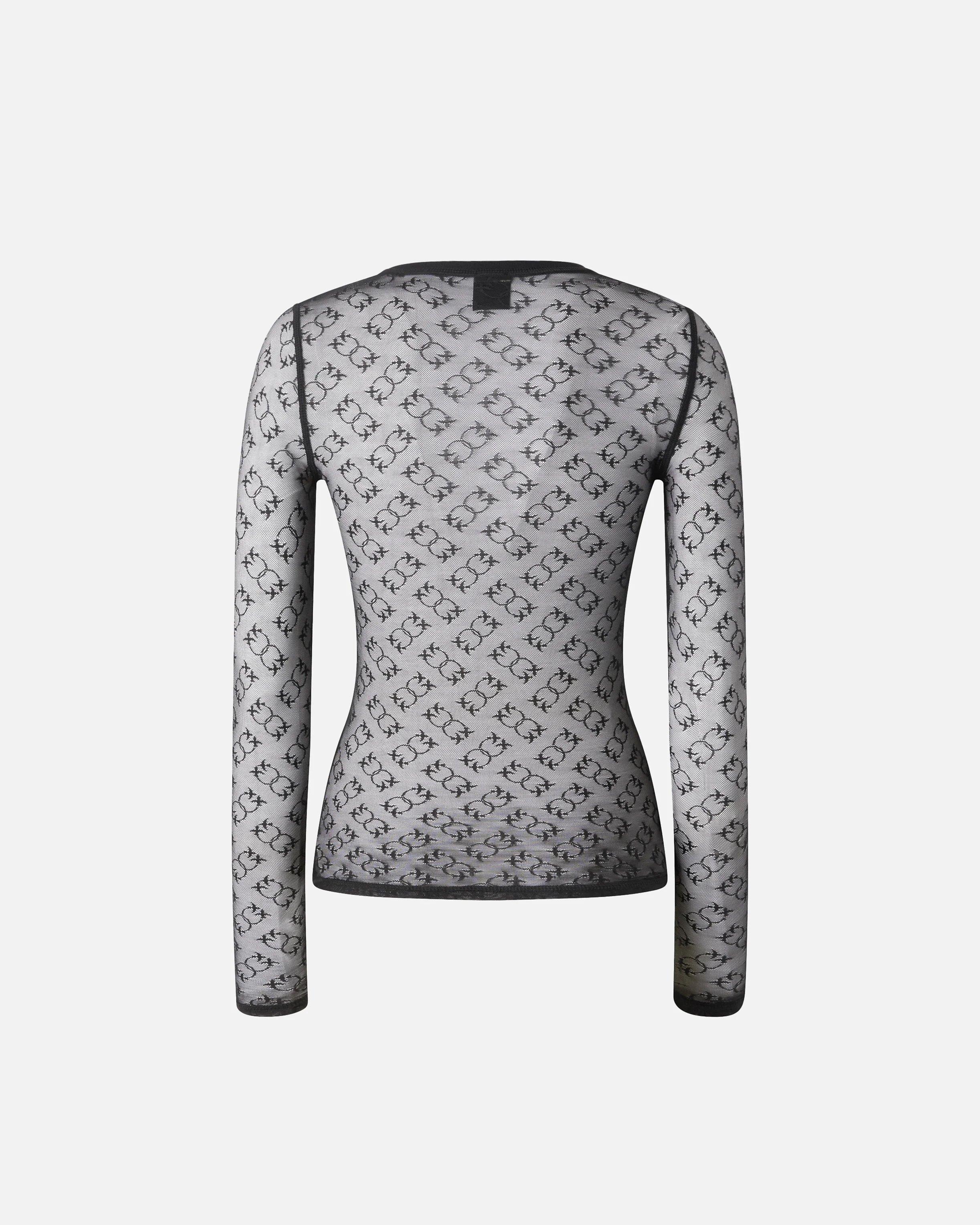 T-shirt à manches longues monogram | Noir