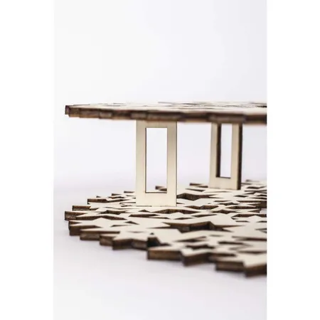 Rayher Holz-Ornamentkranz Stern, 35cm ø