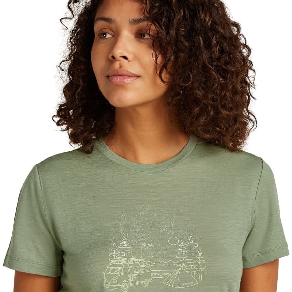 T-shirt randonnée ICEBREAKER W MERINO 150 TECH LITE SS TEE LICHEN