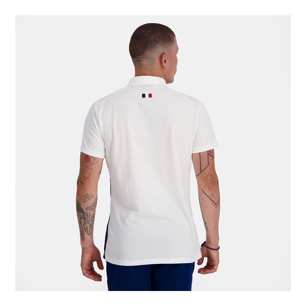 Le Coq Sportif FFR PRESENTATION - Polo Homme new optical white