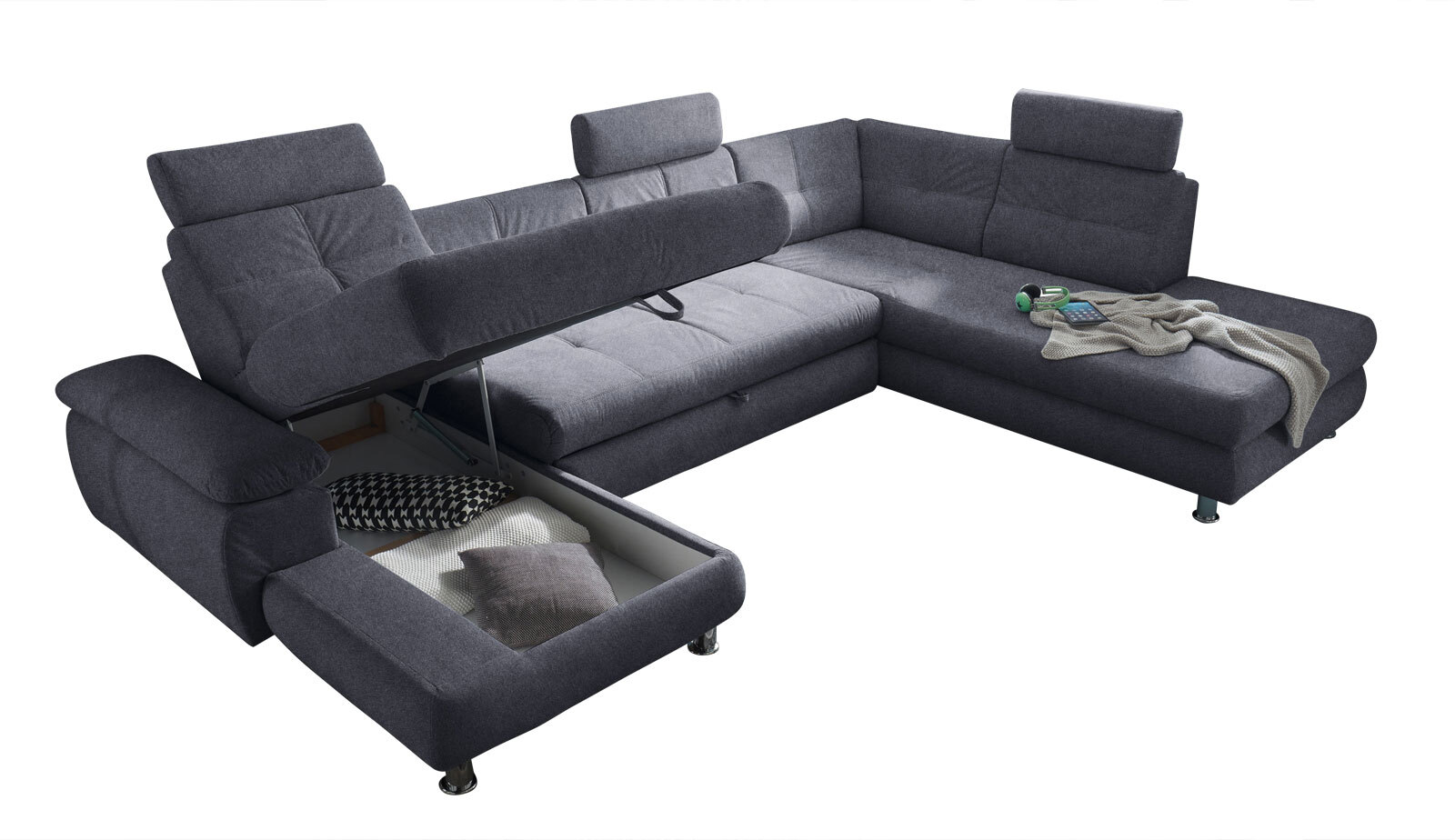 Wohnlandschaft TINA SF-L anthrazit