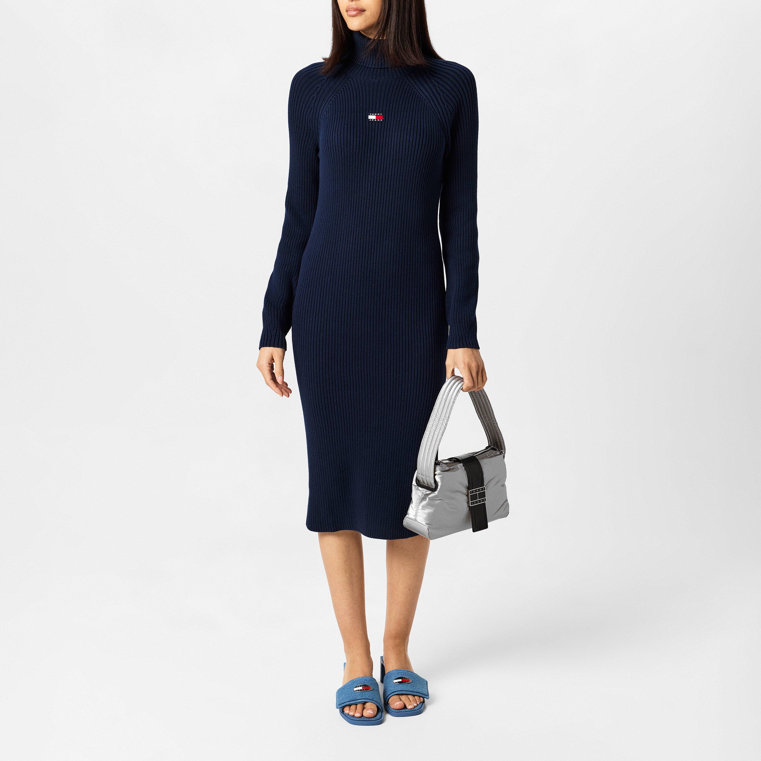 Tommy Jeans Mockneck Badge Sweater dress