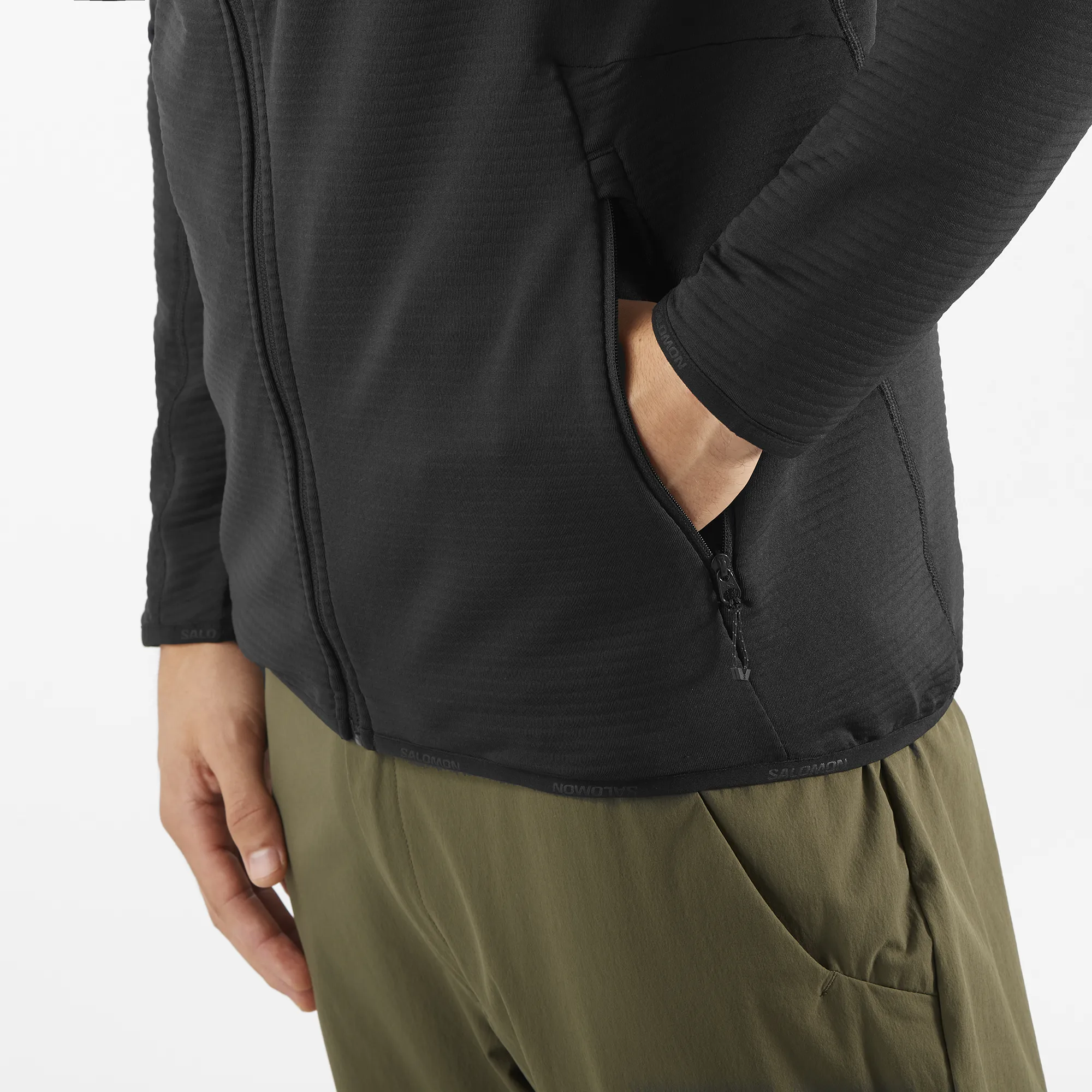 Salomon Men's Essential Lightwarm Hoodie Deep Black