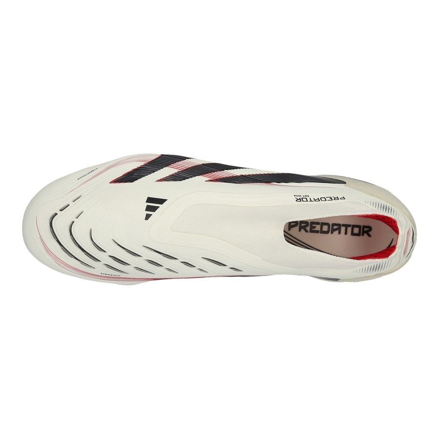 adidas Predator Elite Laceless FG Champagne - Blanc/Noir/Pure Ruby