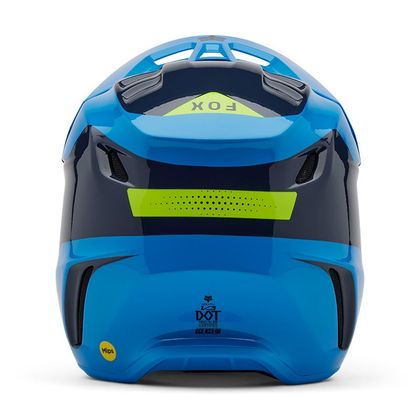 Casque cross Fox V3 - IMPRESSION - ENFANT - Bleu