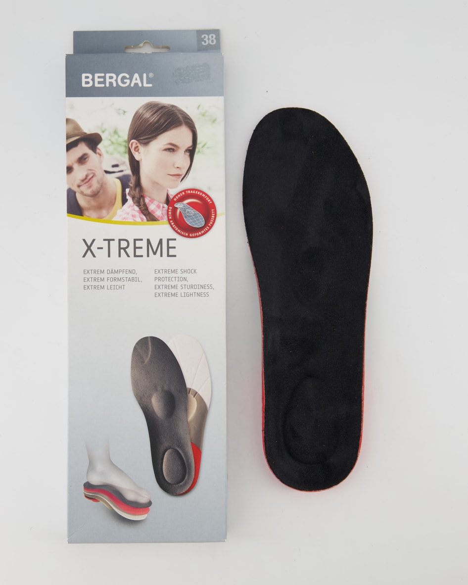 Bergal X-TREME Sohle Einlegesohlen in Schwarz