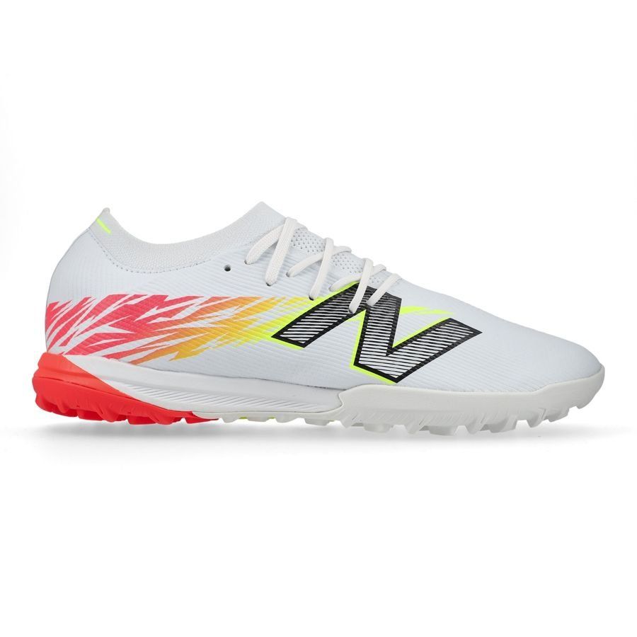 New Balance Furon V8 Elite TF Flash Point - Blanc/Rouge/Argenté