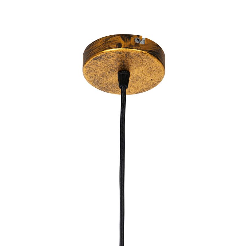 Vintage hanglamp antiek goud 40 cm - Linden