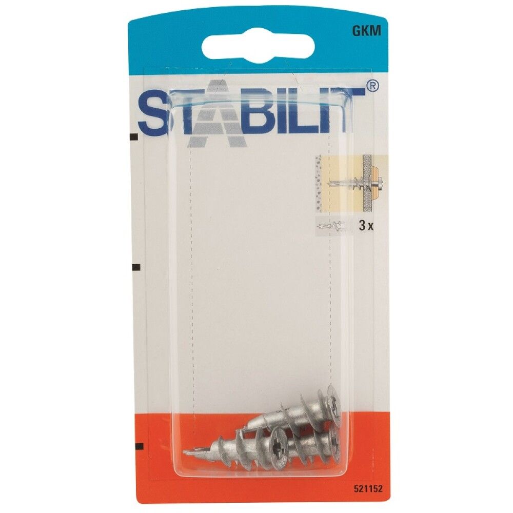 GIPSPLUGG STABILIT GKM 3X37MM 3-PK