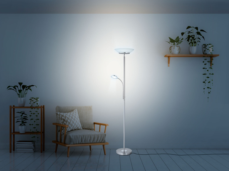 LED plafondlamp glazen kap