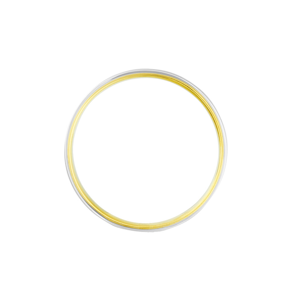 Alliance Miroir Ruban Plat Or Bicolore