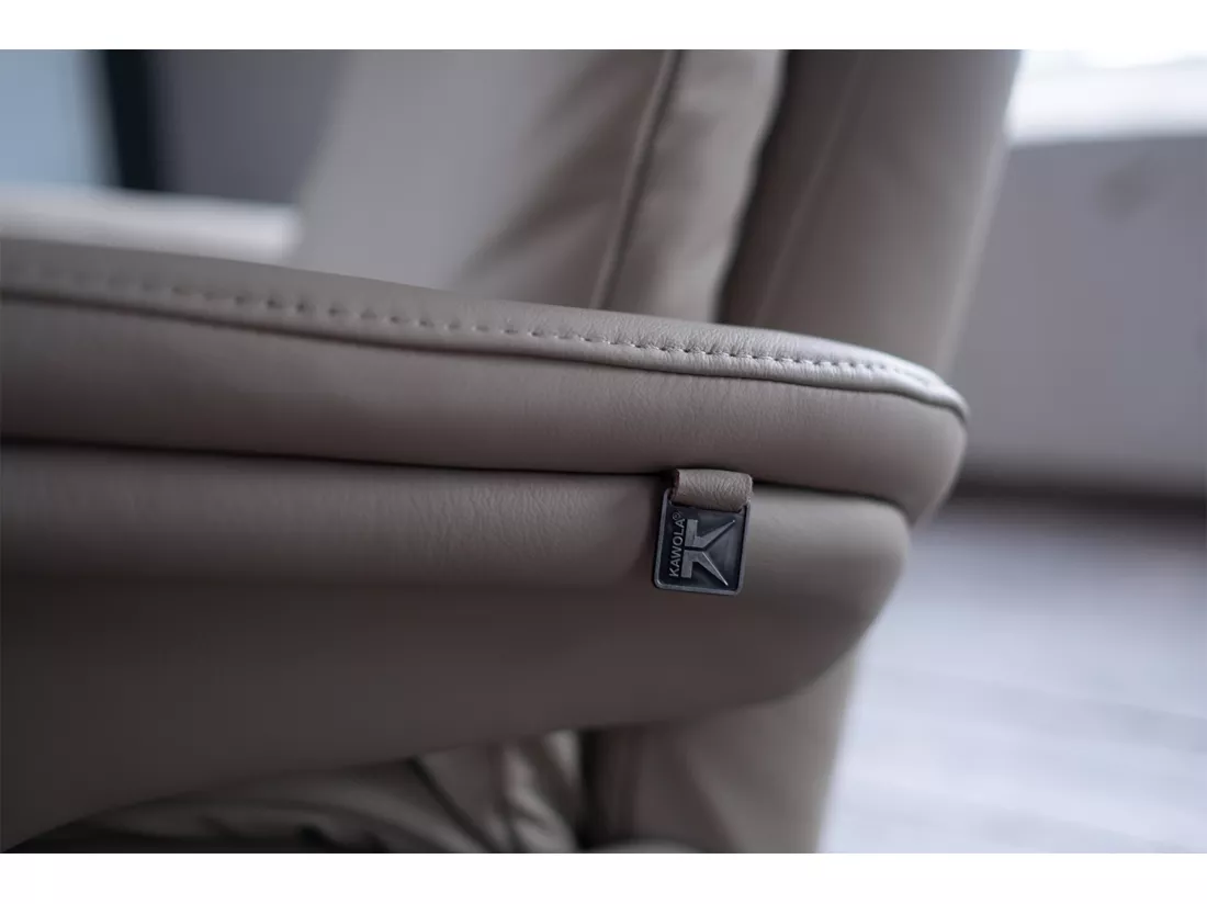 Fauteuil - Gris cuir - NAMA