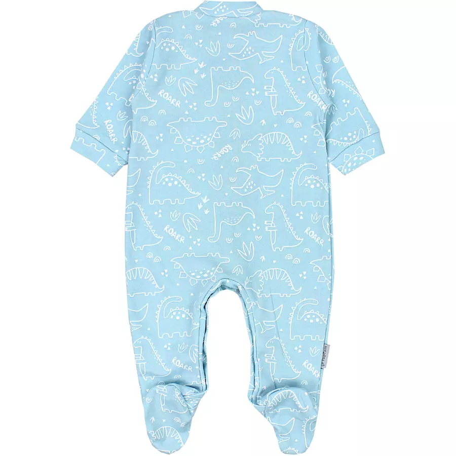 TupTam Baby Jungen Schlafstrampler mit Fuß 3er Pack beigeweiß
