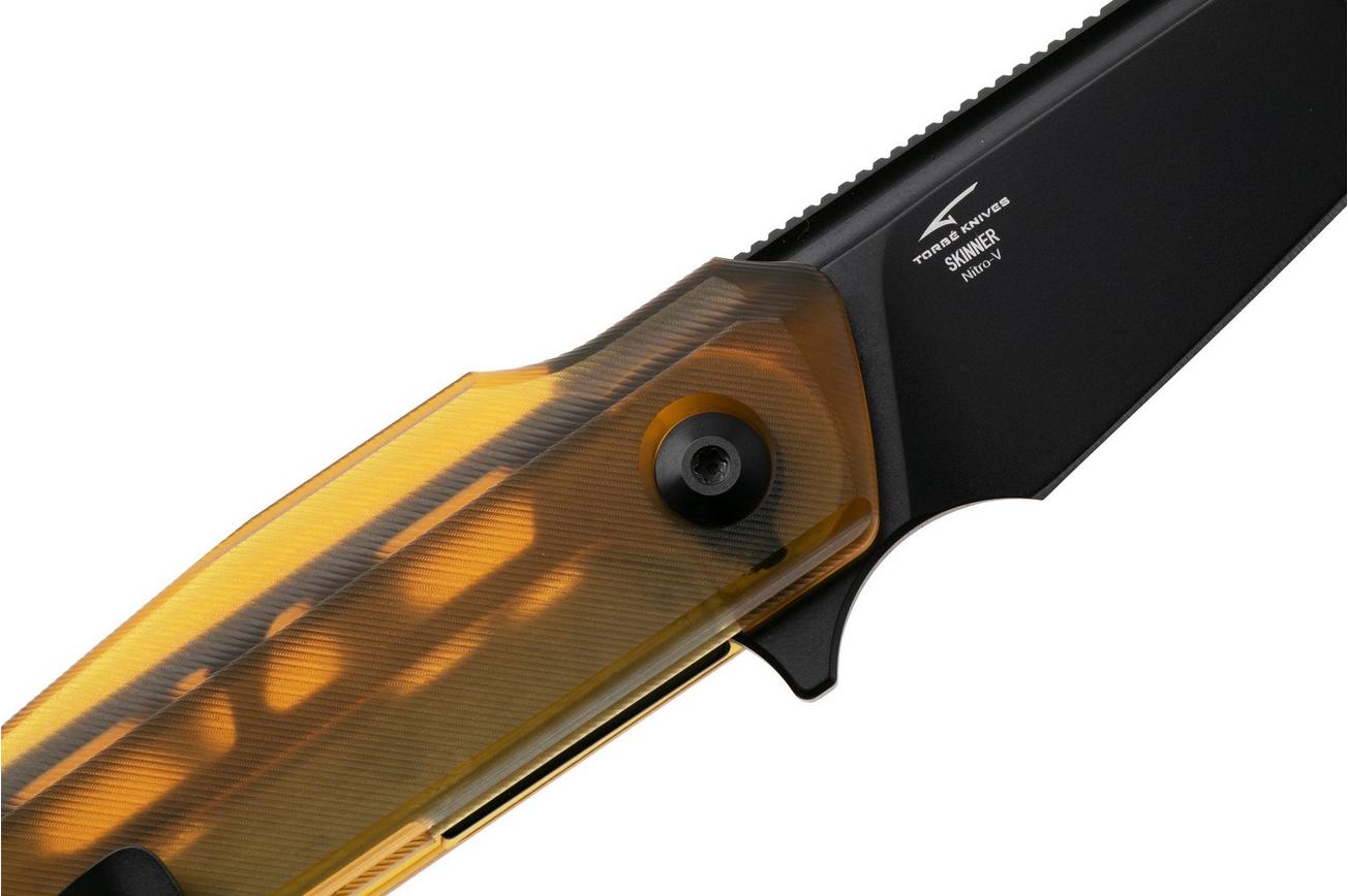 Kizer Skinner V3725A1, Black PVD Nitro-V, PEI zakmes, Maciej Torbé design