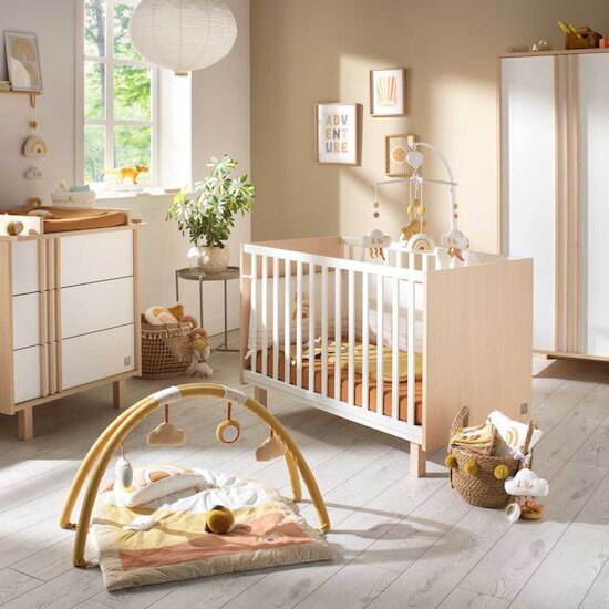 Nature Armoire 2 Portes   Chêne Velours - blanc        de               Sauthon Baby's Sweet Home