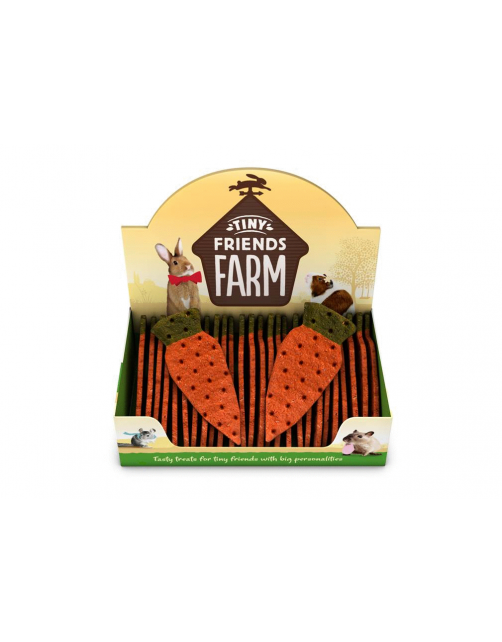 Tiny Friends Farm Giant Carrot - Knaagdiersnack - 15x5x1 cm 28 g