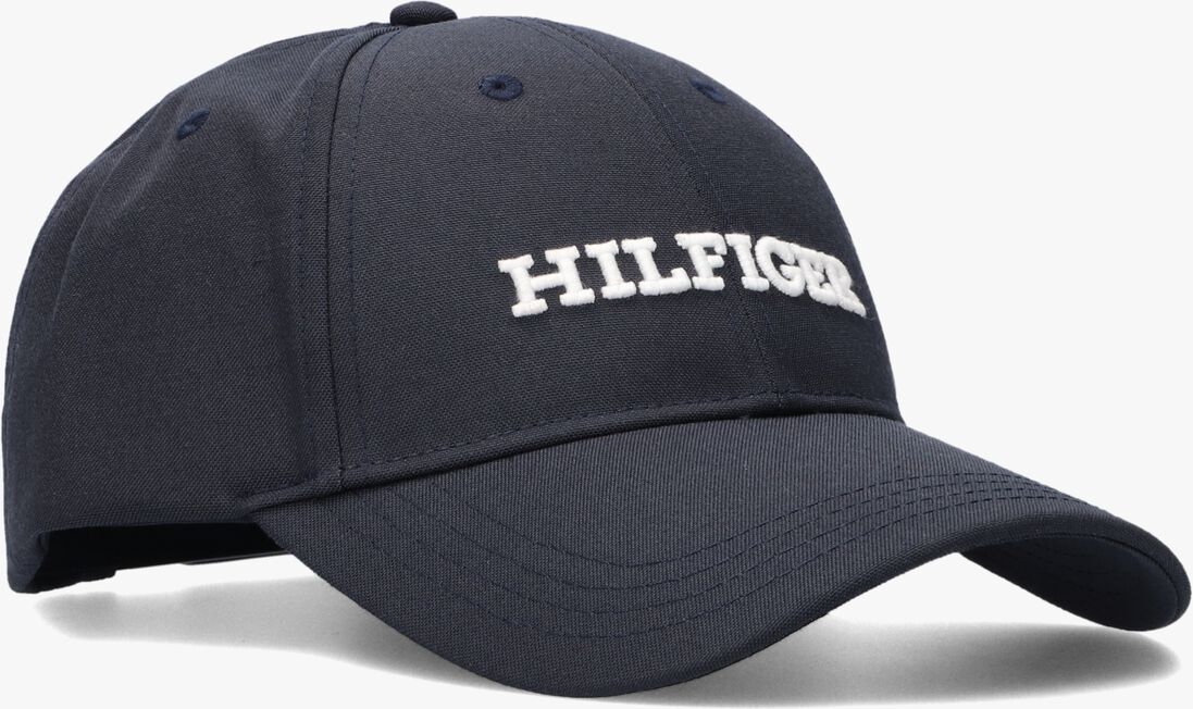 TOMMY HILFIGER blauwe tommy hilfiger pet th monotype canvas 6 panel cap