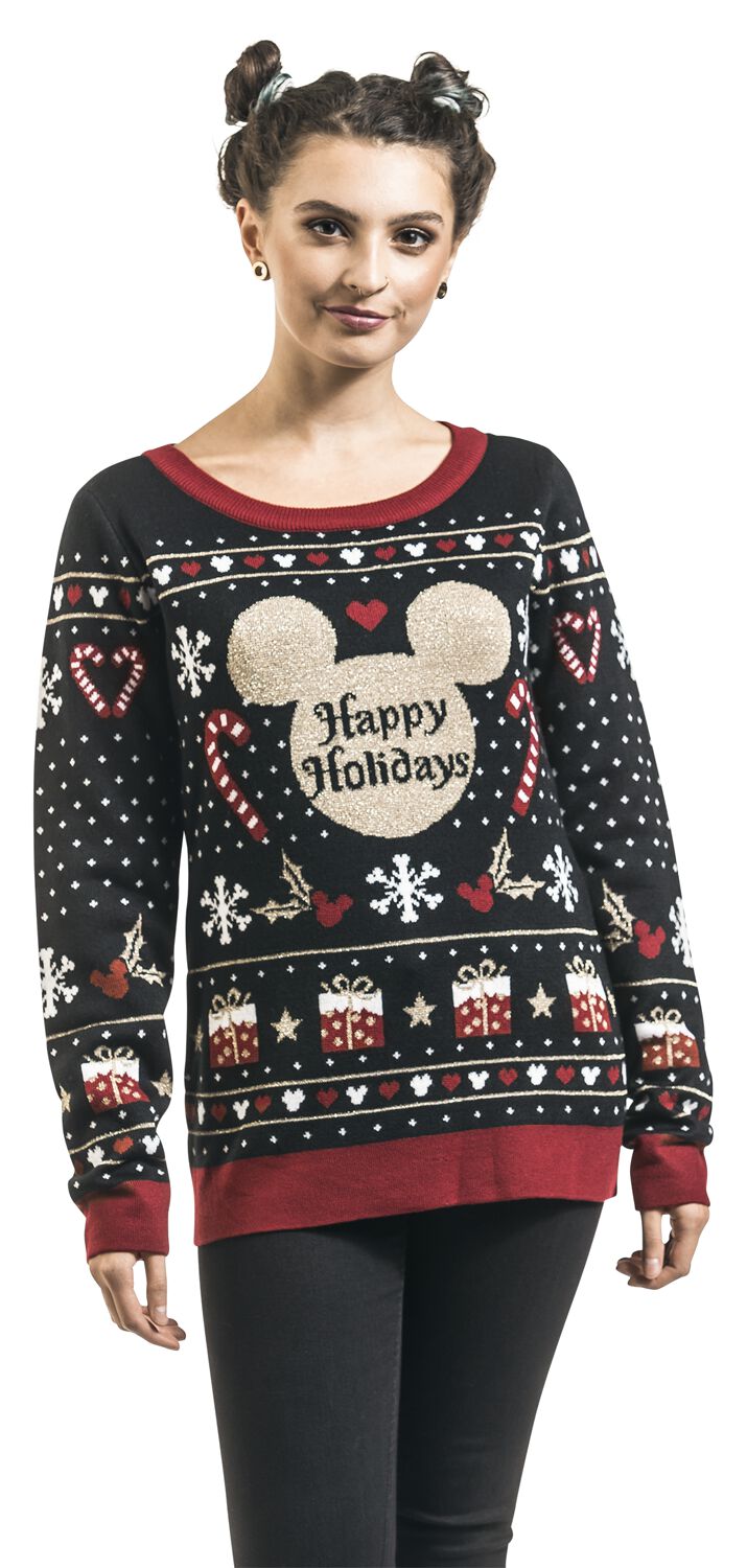 Happy Holidays | Mickey & Minnie Mouse Pull de Noël
