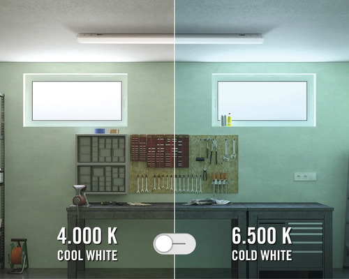 LUMAK PRO LED Vochtwerende Lichtbalk IP65 24W 3600 lm 4000/6500 K Neutraal Wit/Daglicht Wit L 600 mm