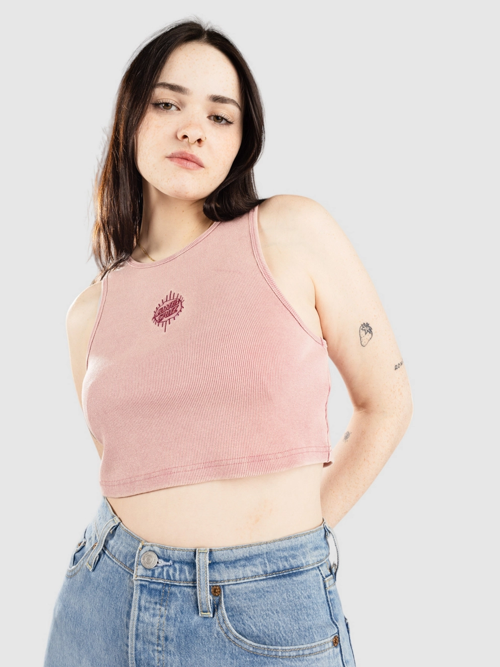 Santa Cruz Dream Dot Tank Top dusty rose