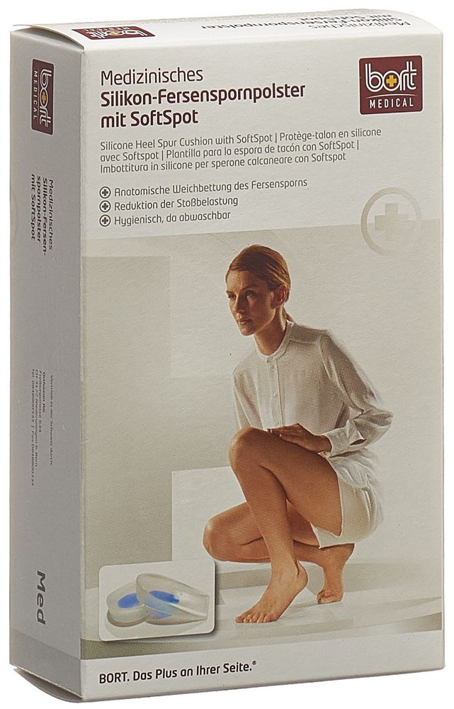 BORT Silikon-Fersenspornpolster L-44 mit SoftSpot 1 Paar