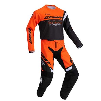 Maillot cross Kenny TRACK - FOCUS - NEON ORANGE 2021 - Orange / Noir