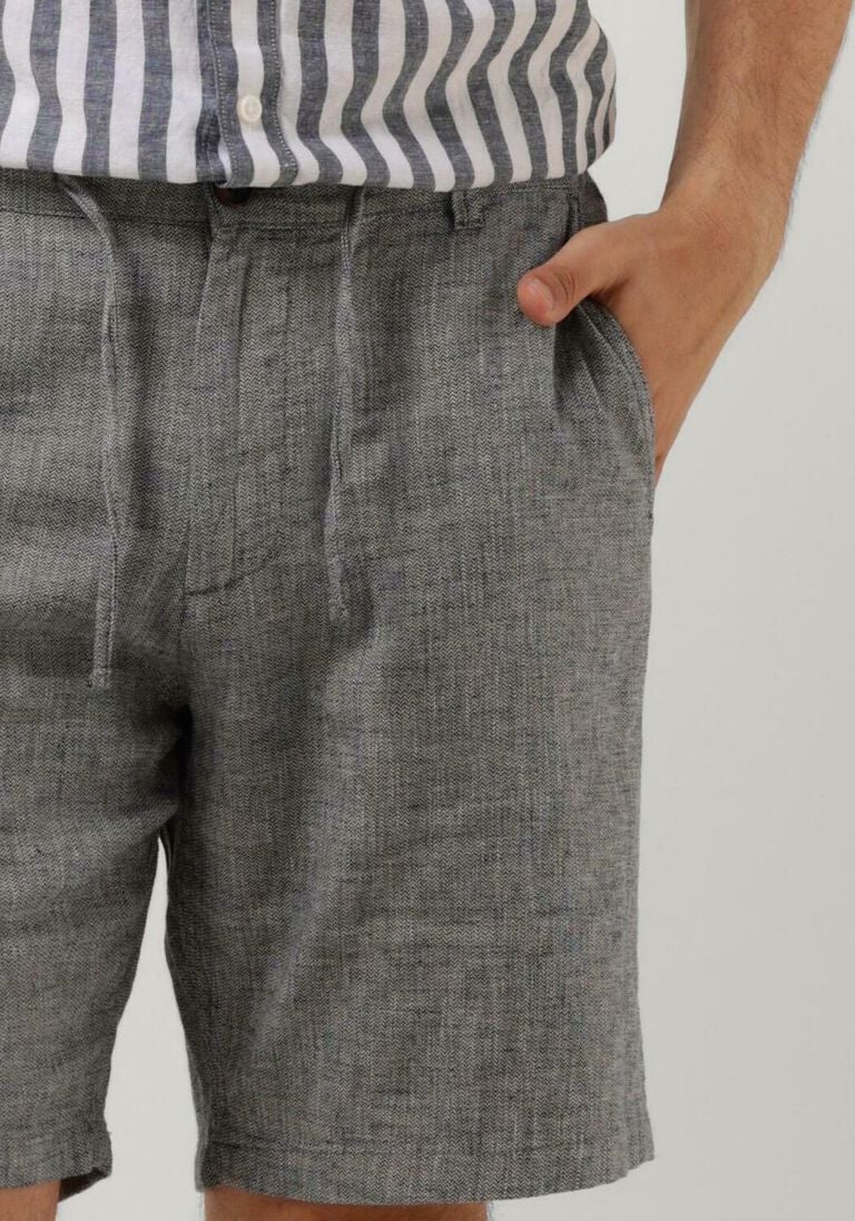 SELECTED HOMME donkerblauwe selected homme korte broek slhcomfort-brody linen shorts