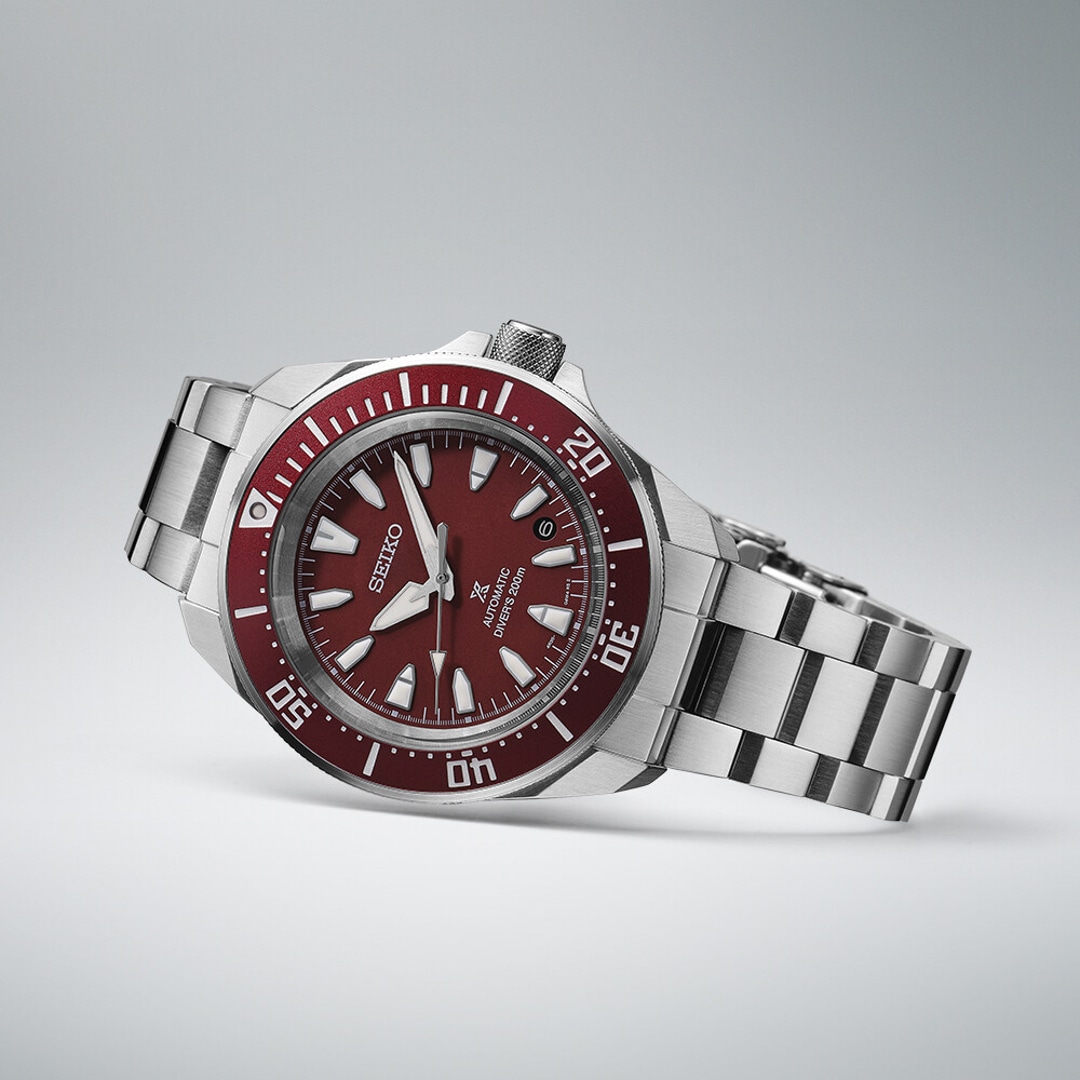 Seiko Prospex Automatik Diver´s Slim Samurai Rot