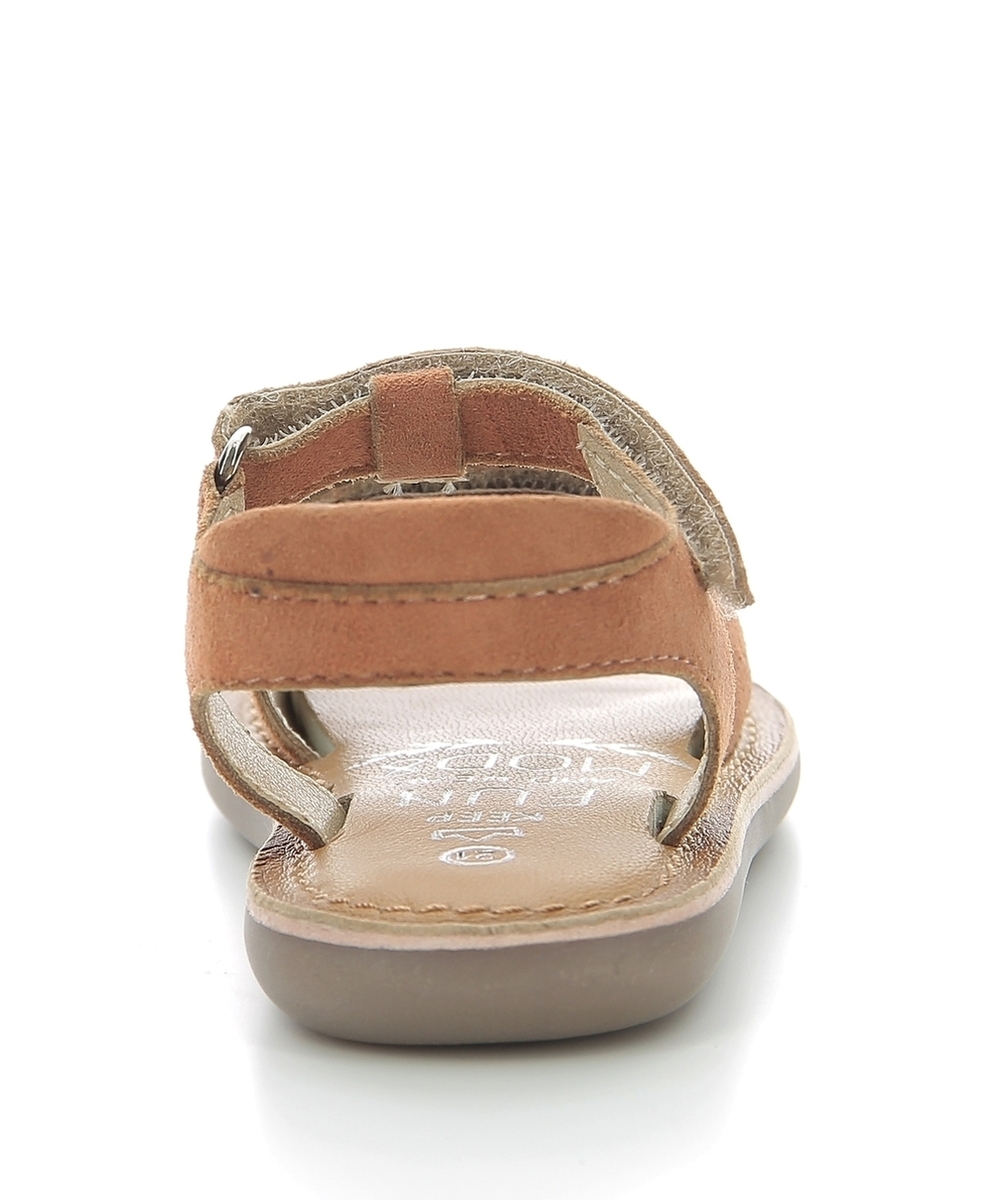 MOD8SANDALES EN CUIR CLOONIMALS ORANGE