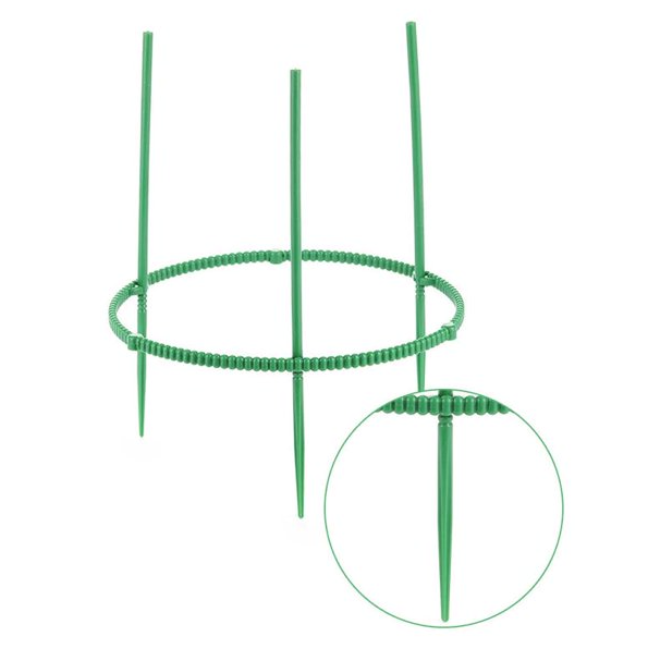 (Ø25x24cm) Runde Pflanzenstütze Garten Rankhilfe Staudenhalter - Grün