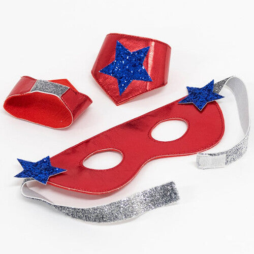 Meri meri verkleedkleding superhero blauw - 3-6 jr