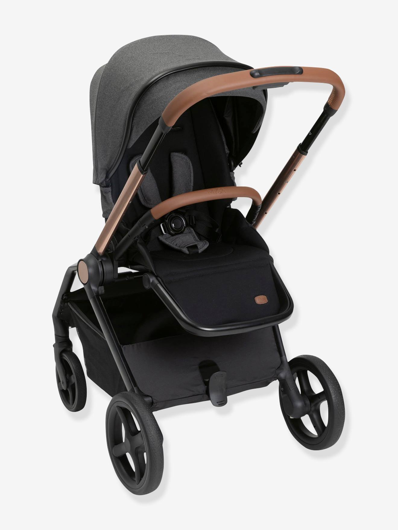 Carrinho de bebê Mysa Chicco, cinza