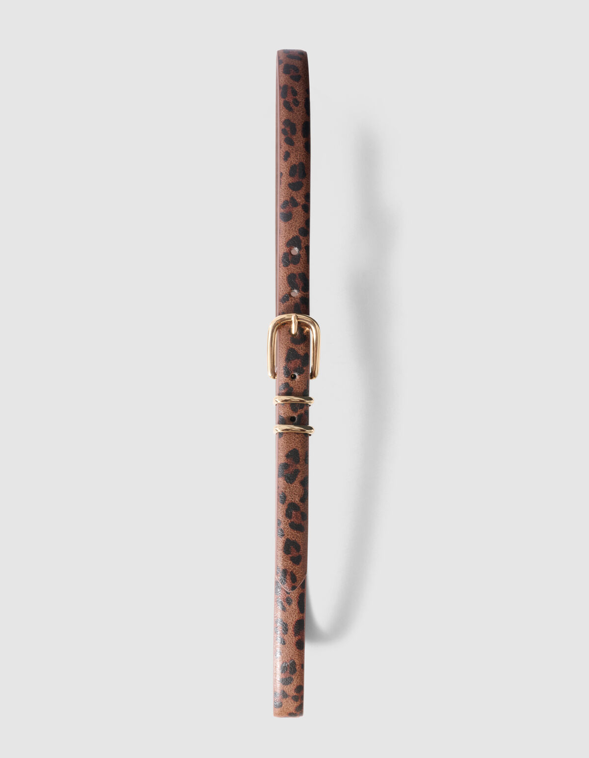 Faded Leopart Print Riem Bruin