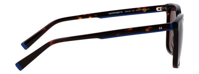 HUMPHREY´S eyewear Sonnenbrille »588181« Form rechteckig , blauen Akzenten am Bügel, adc uv 400