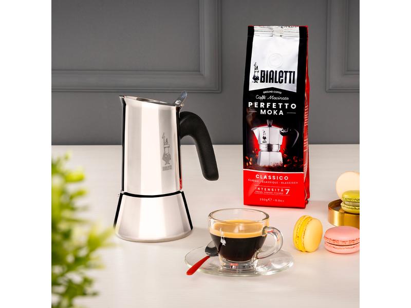 Bialetti Espressokocher Venus 10 Tassen, Silber Italienische Espressokanne – ein Design-Klassiker