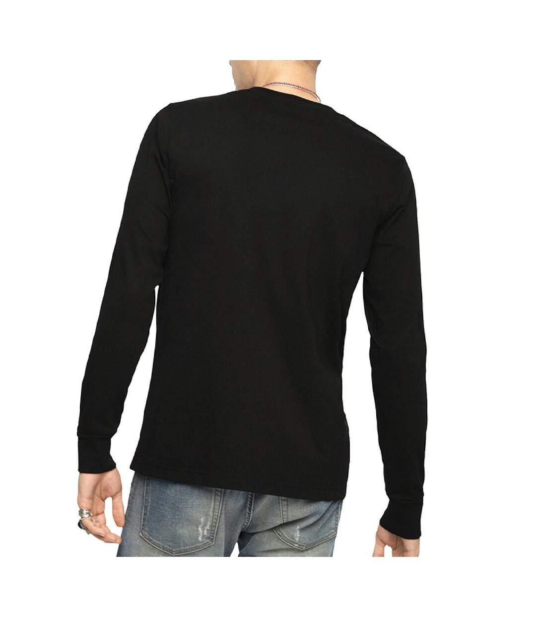 T-shirt Manches Longues Noir Homme Diesel Division