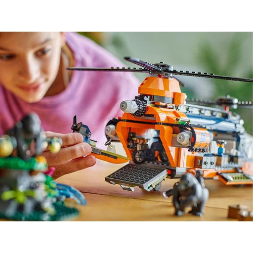 LEGO City Jungleeventyr – Helikopter Og Ekspeditionsbase - 60437