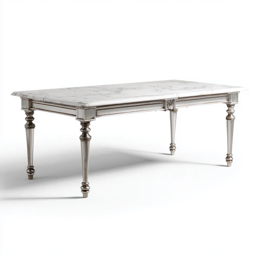 Esstisch Marmoroptik 200x100x75 cm - Klassisches Design