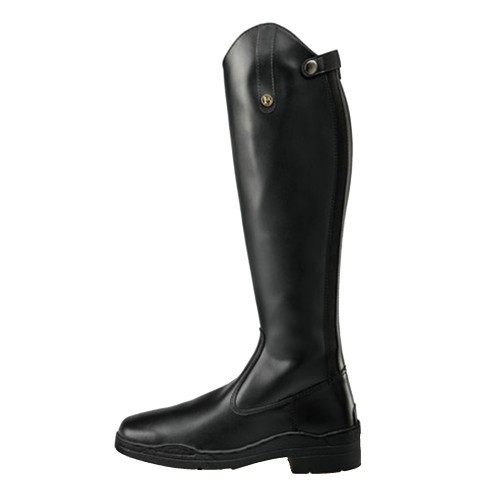 Botas de cano alto Modena em material sintético, com cano largo, para adultos, na cor preta.