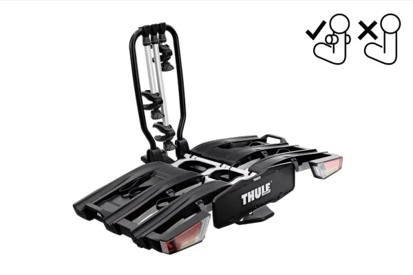 Thule EasyFold XT F, Cykelholder, Tilkoblingsanordning til bag på bilen, Aluminium, Aluminium