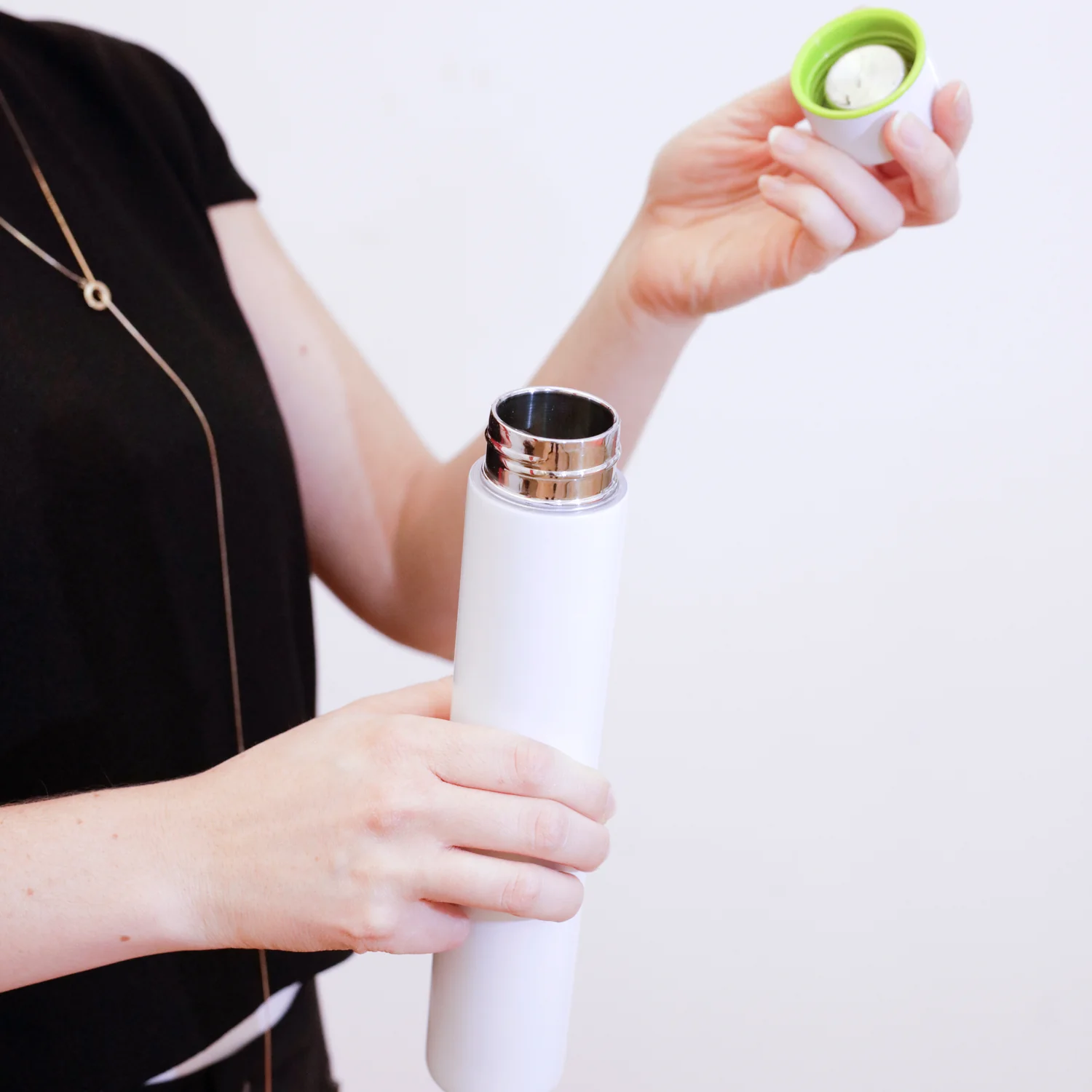 White Slim Bottle