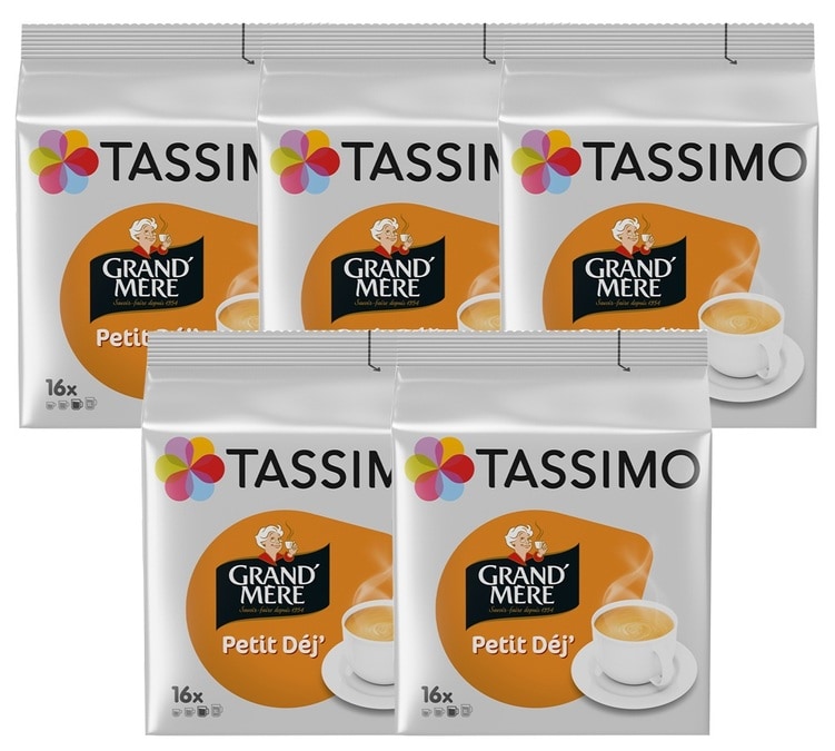 Pack 80 dosettes Grand Mère Petit Déjeuner - TASSIMO