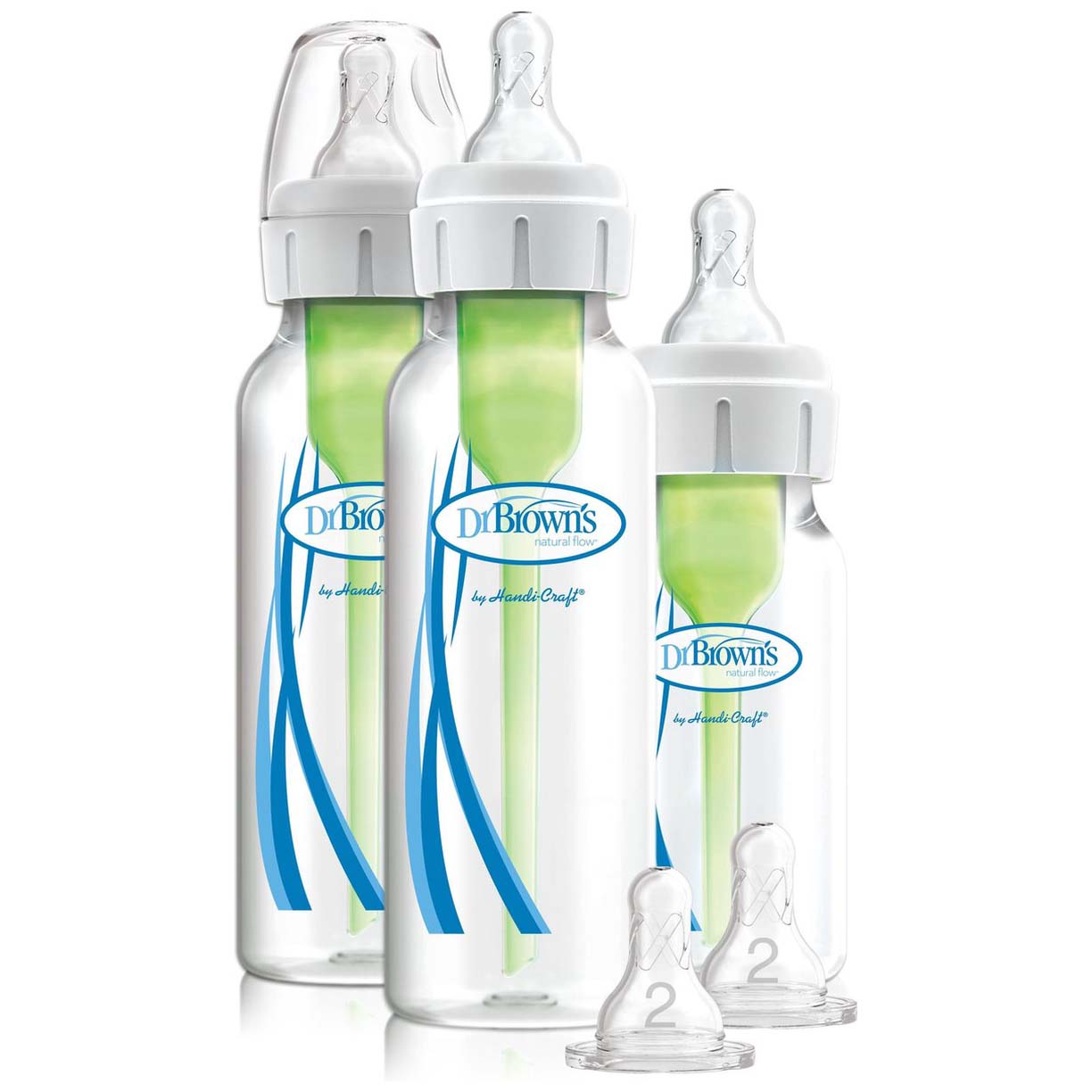Dr. Brown's Options+ startpakket Standaard Halsfles wit